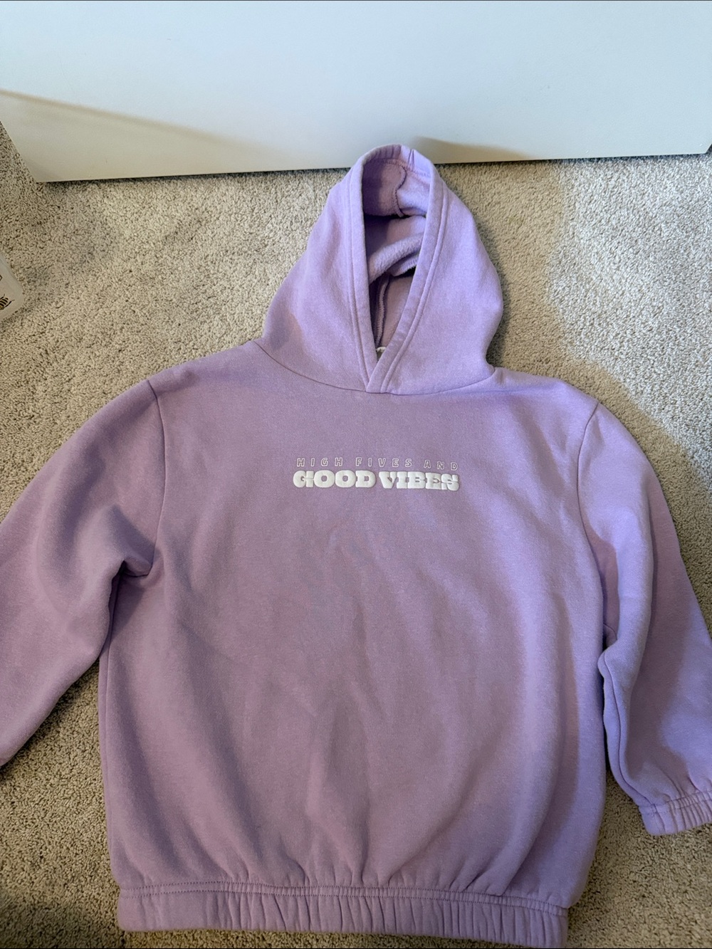 Cotton On Kids Lavender Good Vibes Hooded Sweatshirt